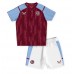 Cheap Aston Villa Home Football Kit Children 2023-24 Short Sleeve (+ pants)
